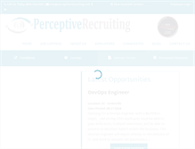 Tablet Screenshot of perceptiverecruiting.com